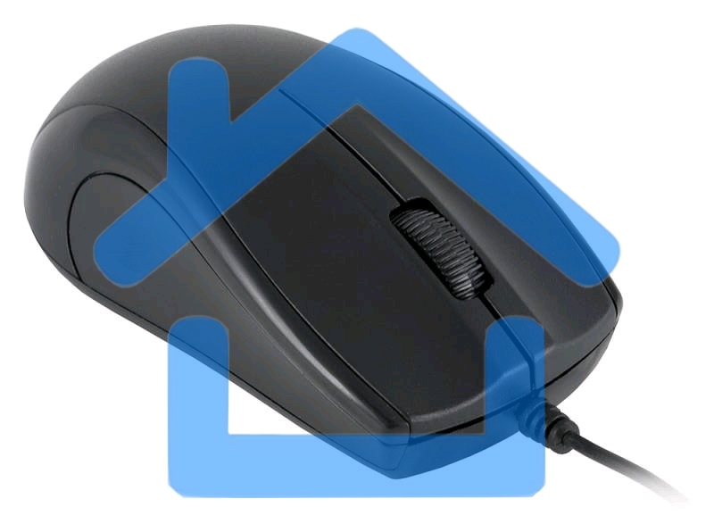 Мышь проводная Oklick 185M черный, 1200 dpi, USB, кнопки - 3