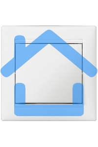 Рамка 1-м Valena белый  Leg 774451