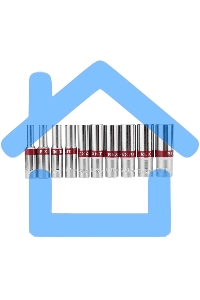 Набор удлиненных торцевых головок Rexant 1/4, шестигранные, CrV, 10 шт., 4-13 мм