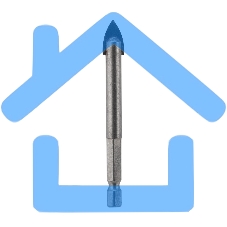 Сверло по стеклу и керамике 10 мм (шестигранный хвостовик) Kranz