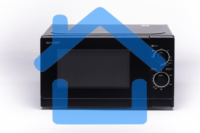 Микроволновая печь Sharp R6000RK черный, 20 л, 800 Вт, переключатели - поворотный механизм