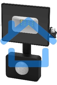 Прожектор светодиодный Gauss LED 20W 1380lm IP65 6500К с датчиком движения