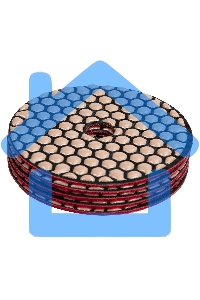 Алмазный гибкий шлифовальный круг Matrix, 100 мм, P 100, сухое шлифование, 5шт.