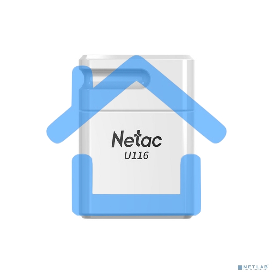 Флешка USB R/W Netac U116 64Gb <NT03U116N-064G-30WH>, USB3.0, миниатюрная пластиковая белая