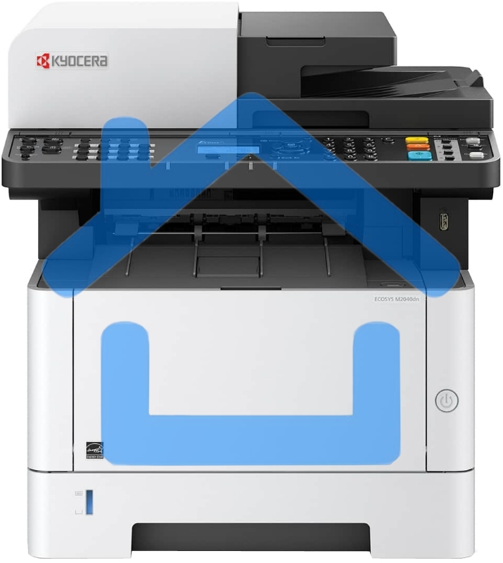 МФУ лазерное Kyocera Ecosys M2040DN (1102S33NL0), A4, ч/б, печ. до 40 стр/мин., скан. до 40 стр/мин. (ч/б) 23 стр/мин. (цвет), 1200 x 1200 dpi (печать) 600x600 dpi (скан.), USB, RJ-45