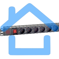 Блок распределения питания Sysmatrix PD 0802.000 гор.размещ. 8xSchuko базовые 16A C14