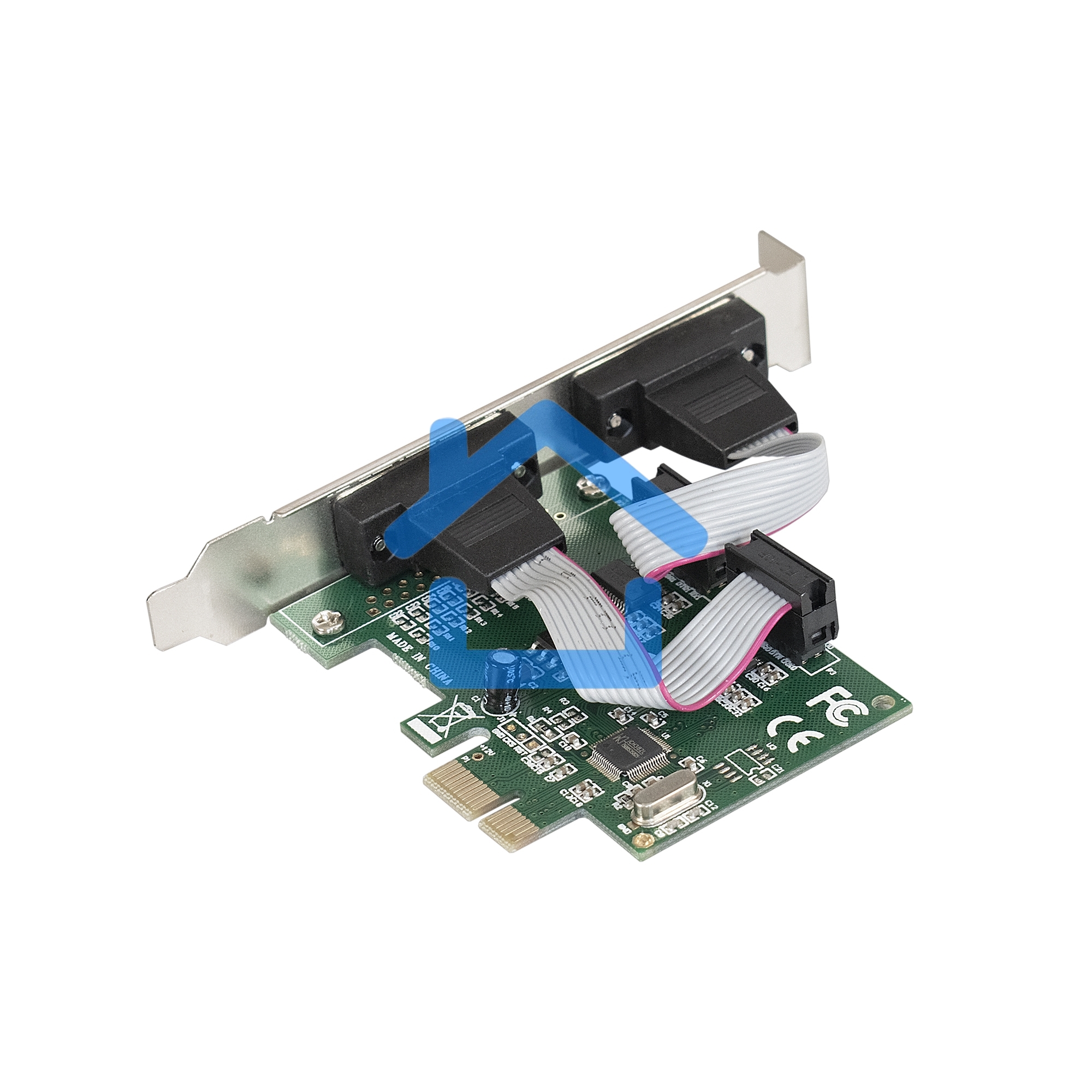 Контроллер ExeGate EXE-307 PCI-E, 2*COM port (OEM)