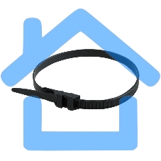 Хомут-стяжкa нейлоновая усиленная с двойным горизонтальным замком Rexant 350x9,0 мм, черная, упаковка 100 шт.