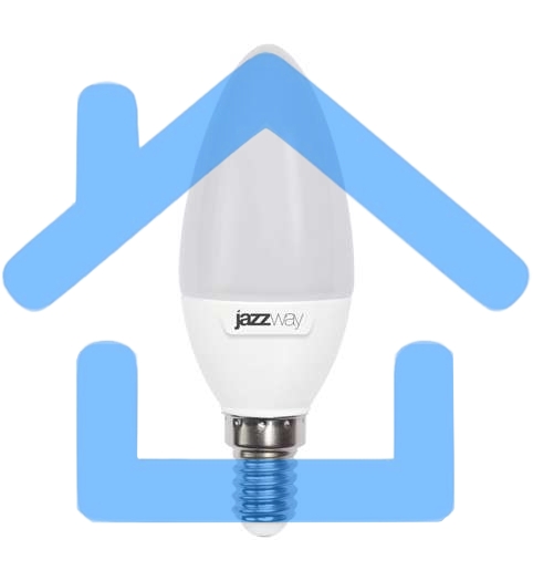 Лампа светодиодная PLED-SP C37 7Вт свеча 3000К тепл. бел. E14 530лм 230В JazzWay 1027818-2