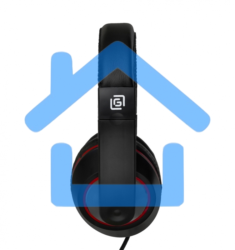 Гарнитура Oklick HS-L390G DRAGON black/red 1.8m (JD-728S)