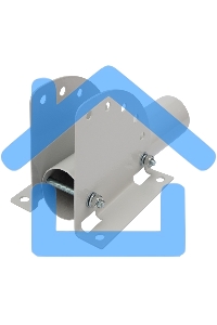 Кронштейн для консольного светильника КР-3.1 накладного монтажа или под бандажную ленту с переменным углом серый (сталь 2 мм, 230х150х150, Ø 51) Rexant