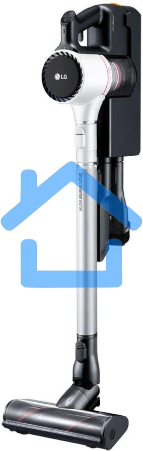 Пылесос вертикальный LG A9N-PRIME белый, питание от аккумулятора, 160 Вт, уборка сухая, пылесборник 0.44 л, работа от АКБ max 50 мин