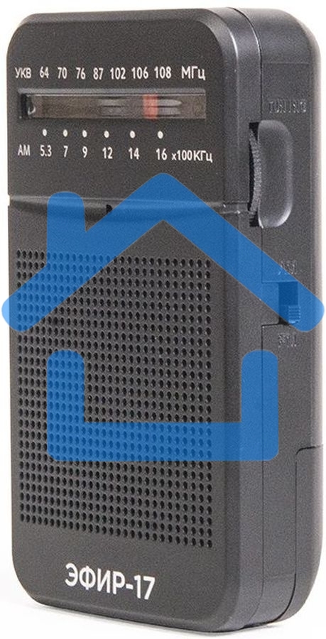 Радиоприемник портативный Сигнал Эфир-17 черный