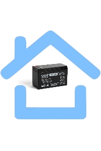 АКБ свинцово-кислотная SKAT SB 1209 тип AGM 12V 9А·ч I зар. 2,7 А (ножевые клеммы, гарантия - 18 месяцев) (2540)