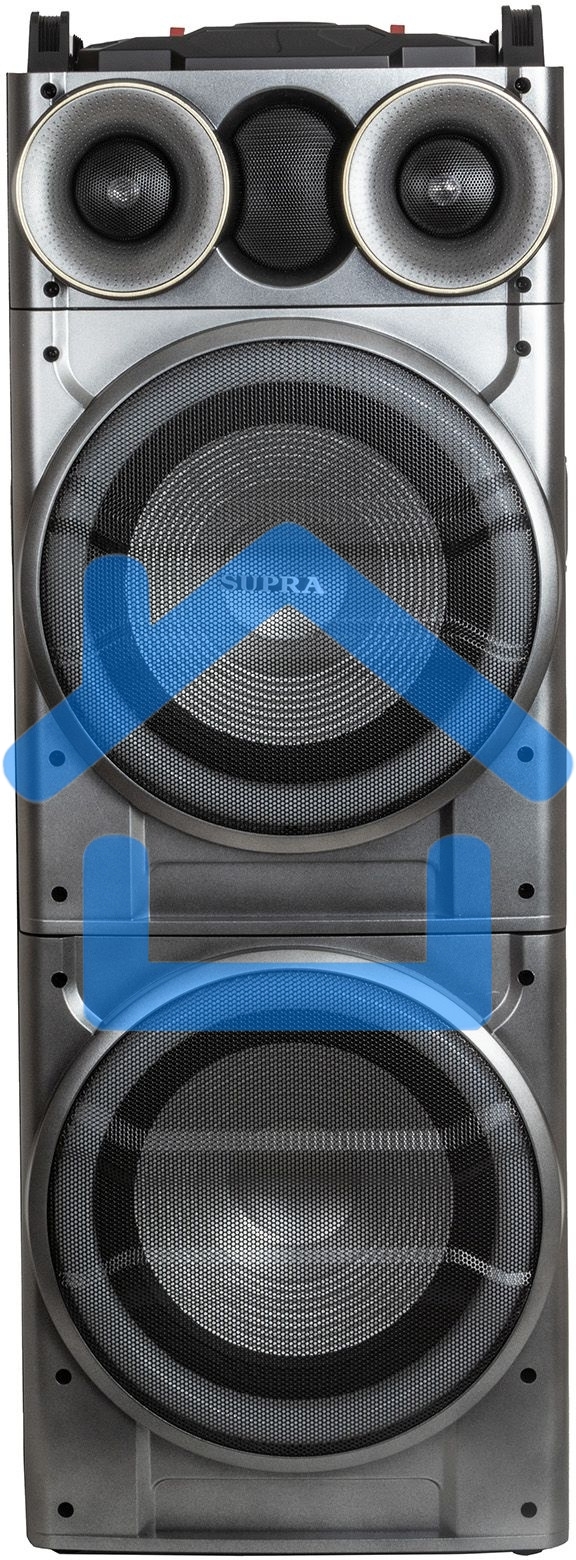 Минисистема SUPRA SMB-2150 черный 1200Вт FM USB BT SD (в комплекте: активн.+пассив.колонки)