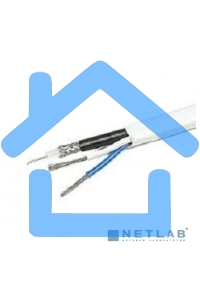 Кабель КВК-В-2+2x0,75 мм² (Cu/CCA) (96) белый (бухта 200 м) PROconnect