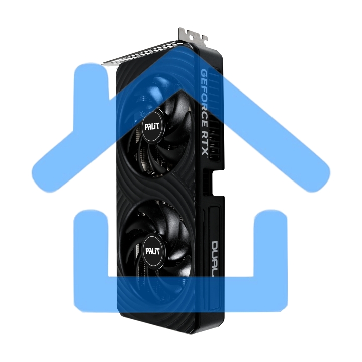 Видеокарта Palit RTX 5060 DUAL OC NV RTX 5060 8Gb 128bit GDDR7 2280/28000/HDMIx1/DPx3/HDCP R NE75060S19P1-Gb2063D PCI-E 5.0