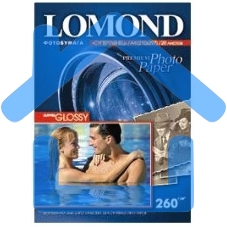 Фотобумага Lomond 1103101 A4/260г/м2/20л./белый высокоглянцевое для струйной печати