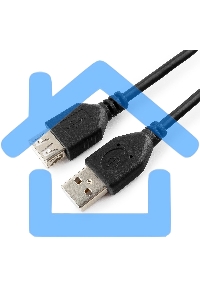 Кабель Gembird PRO CCF-USB2-AMAF-6 USB 2.0 кабель удлинительный 1.8м AM/AF позол.конт., фер.кол., пакет