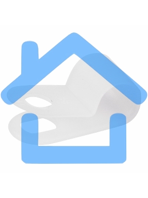 Кабельная скоба под винт Rexant 6 мм, белая, упаковка 50 шт.