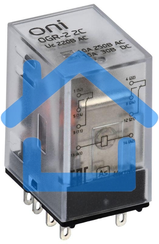 Реле общего назначения OGR-2 2C 220В AC ONI OGR-2-2C-AC220V