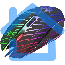 Мышь проводная Defender Dark Agent GM-590L черный, 12800 dpi, USB, кнопки - 6