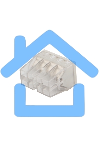 Экспресс-клемма Rexant СМК 2273-208, 8-проводная 0.5-2.5 мм², прозрачная, блистер (6 шт./уп.)