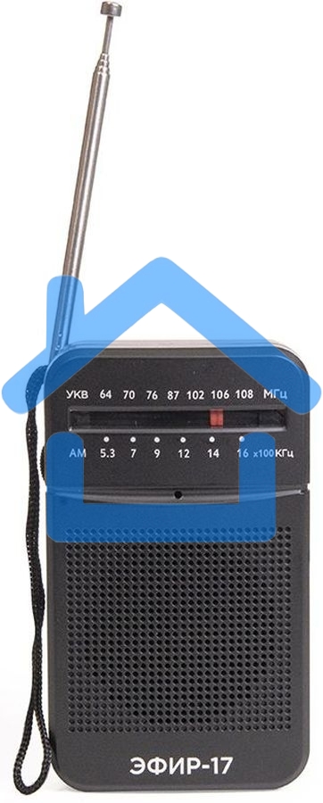 Радиоприемник портативный Сигнал Эфир-17 черный