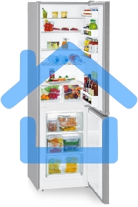 Холодильник Liebherr CUefe 3331-26 001 нержавеющая сталь двухкамерный 212/84л морозилка снизу