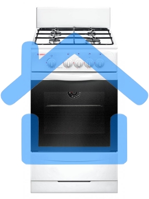 Плита газовая Gefest ПГ 3200-08 белый, конфорок 4 шт, духовка 42 л, 50 см x 85 см x 53 см