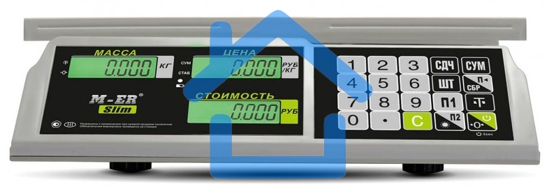 Весы торговые Mertech M-ER 326AC-32.5 LCD серый (3041)
