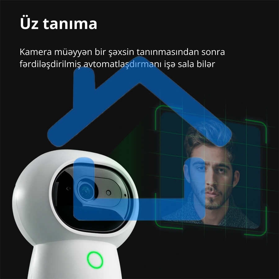 Камера AQARA Camera Hub G3/Камера+ управления/Управление жестами/Камера 360/2K 2304х1296p/Протокол связи:Zigbee/WiFi/Питание:USB-C/ белый CH-H03