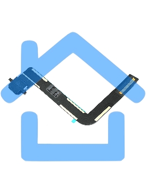 Шлейф c разъемом зарядки для Apple iPad Air, iPad 5 2017, iPad 6 2018 черный