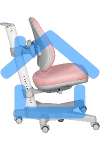 Кресло детское Cactus CS-CHR-3604PK розовый крестов. пластик серый