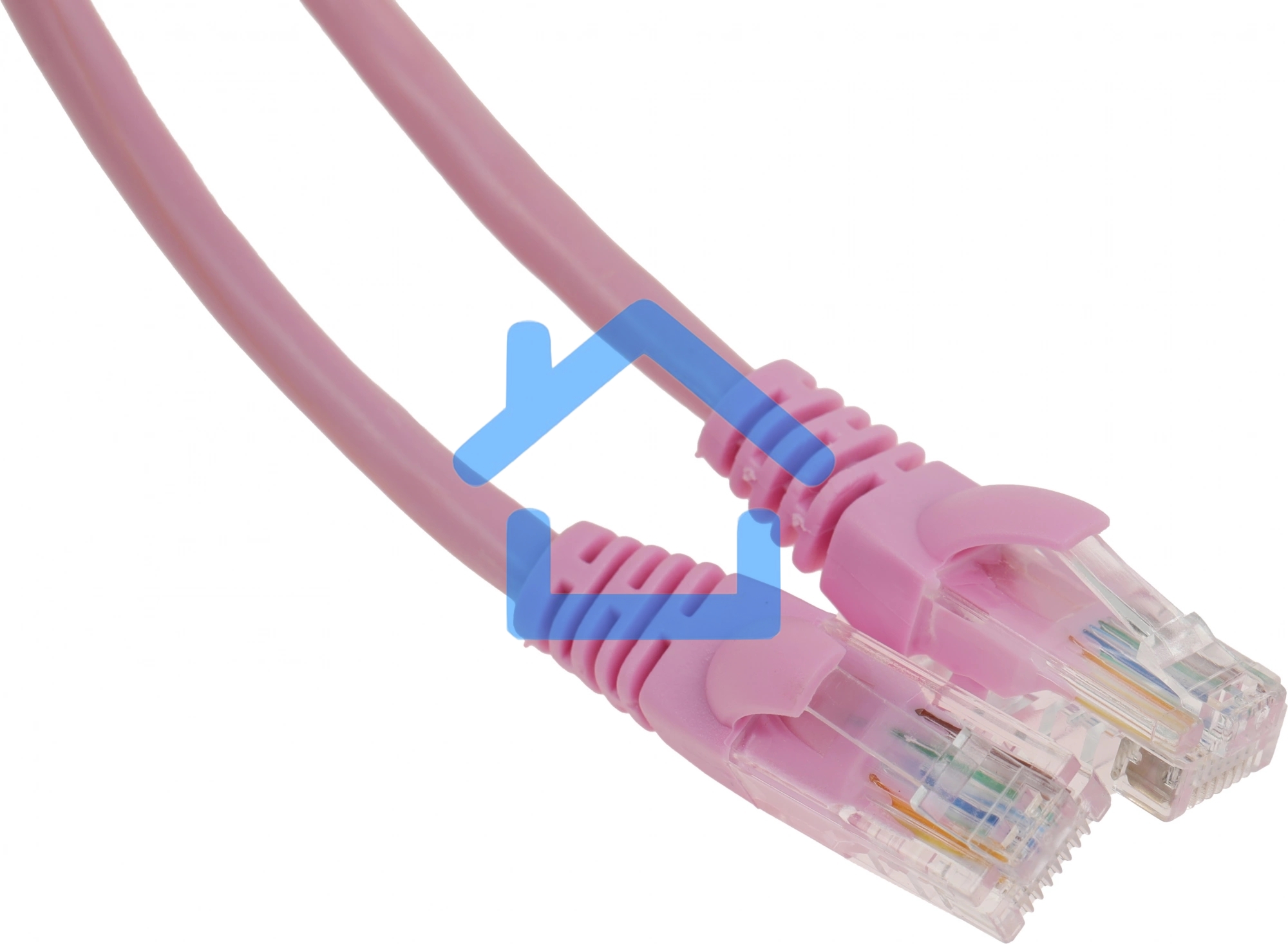 Патч-корд UTP Cablexpert PP12-1m кат.5e, 1м, литой, многожильный (розовый)