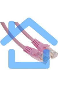 Патч-корд UTP Cablexpert PP12-1m кат.5e, 1м, литой, многожильный (розовый)