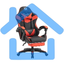 Кресло игровое Defender TORNADO BLACK/RED PU