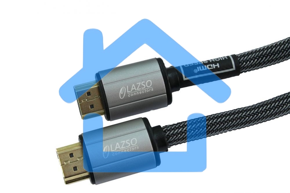 Кабель видео LAZSO WH-111-B HDMI (m)/HDMI (m) 3м. позолоченные контакты черный