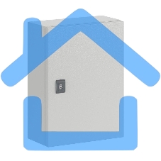 Шкаф ST с монтажной платой 400х300х150мм от IP65-до IP66 IK10 ДКС R5ST0431