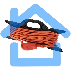 Удлинитель-шнур на рамке PROconnect ПВС 2х0.75, 20 м, б/з, 6 А, 1300 Вт, IP20, оранжевый (Сделано в России)