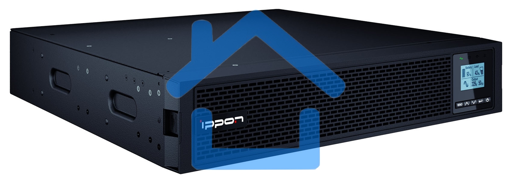 Источник бесперебойного питания Ippon Innova RT II 1000 900Вт 1000ВА черный