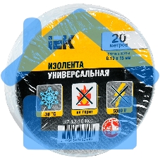 Изолента Iek UIZ-13-10-K01 0,13х15 мм белая 20 метров ИЭК