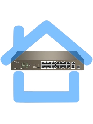 Коммутатор 16PORT TEF1118P-16-150W TENDA