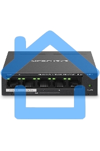 Настольный коммутатор Mercusys MS105GP с 5 гигабитными портами (4 порта PoE+)