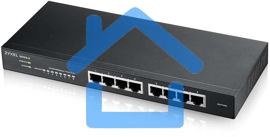 Коммутатор Zyxel GS1915-8-EU0101F 8G управляемый
