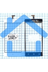 Сенсорное стекло (тачскрин) для OPPO R1, белое