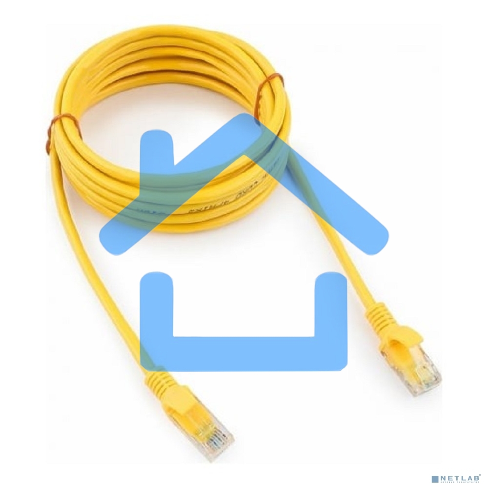 Патч-корд UTP Cablexpert кат.5e, 3м, литой, многожильный (желтый)