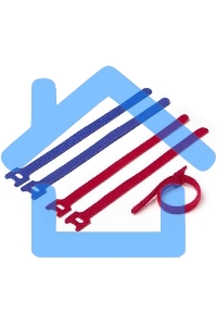 Хомут-липучка 125мм, 20 шт., красный