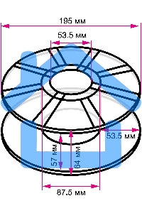 Пластик для принтера 3D Cactus CS-3D-PLA-1KG-S-CYAN PLA SILK d1.75мм 1кг L326м 1цв.