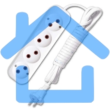 Удлинитель UNIVersal У6-766 ШВВП 2x0,75 4гн. 3м 9631943